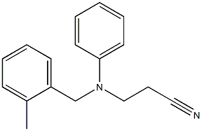 3-{[(2-methylphenyl)methyl](phenyl)amino}propanenitrile Struktur