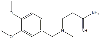 3-{[(3,4-dimethoxyphenyl)methyl](methyl)amino}propanimidamide Struktur