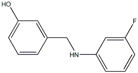 3-{[(3-fluorophenyl)amino]methyl}phenol Struktur