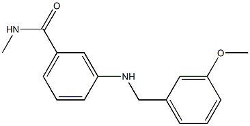 3-{[(3-methoxyphenyl)methyl]amino}-N-methylbenzamide Struktur