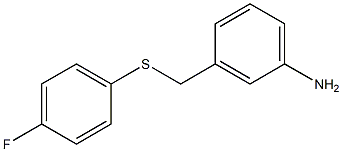 3-{[(4-fluorophenyl)sulfanyl]methyl}aniline Struktur