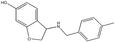 3-{[(4-methylphenyl)methyl]amino}-2,3-dihydro-1-benzofuran-6-ol Struktur