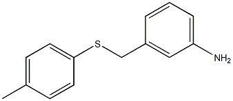 3-{[(4-methylphenyl)sulfanyl]methyl}aniline Struktur