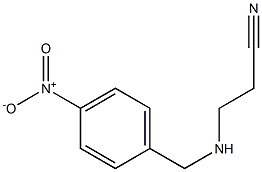 3-{[(4-nitrophenyl)methyl]amino}propanenitrile Struktur