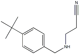 3-{[(4-tert-butylphenyl)methyl]amino}propanenitrile Struktur