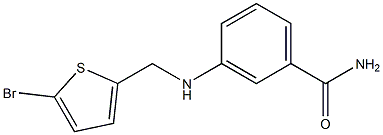 3-{[(5-bromothiophen-2-yl)methyl]amino}benzamide Struktur