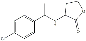 3-{[1-(4-chlorophenyl)ethyl]amino}oxolan-2-one Struktur