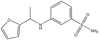 3-{[1-(furan-2-yl)ethyl]amino}benzene-1-sulfonamide Struktur