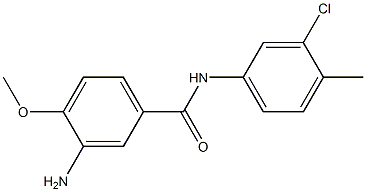 3-amino-N-(3-chloro-4-methylphenyl)-4-methoxybenzamide Struktur