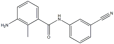 3-amino-N-(3-cyanophenyl)-2-methylbenzamide Struktur