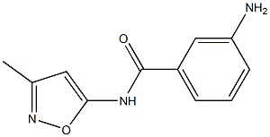 3-amino-N-(3-methyl-1,2-oxazol-5-yl)benzamide Struktur