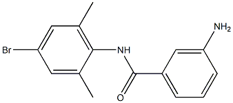 3-amino-N-(4-bromo-2,6-dimethylphenyl)benzamide Struktur