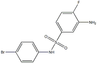 3-amino-N-(4-bromophenyl)-4-fluorobenzene-1-sulfonamide Struktur