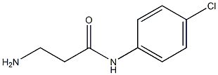 3-amino-N-(4-chlorophenyl)propanamide Struktur