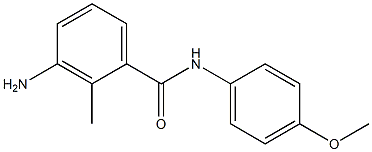 3-amino-N-(4-methoxyphenyl)-2-methylbenzamide Struktur