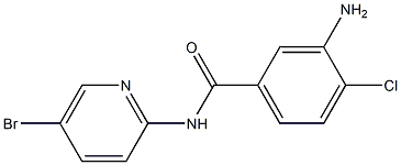 3-amino-N-(5-bromopyridin-2-yl)-4-chlorobenzamide Struktur