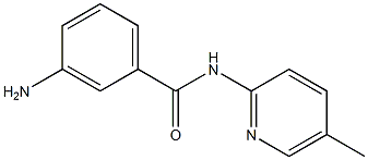 3-amino-N-(5-methylpyridin-2-yl)benzamide Struktur