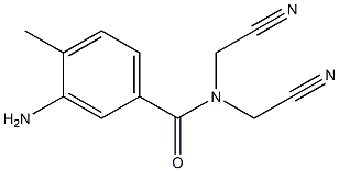 3-amino-N,N-bis(cyanomethyl)-4-methylbenzamide Struktur