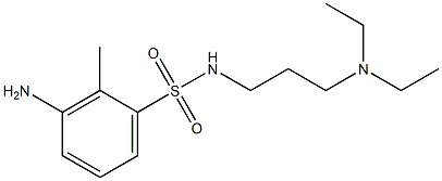 3-amino-N-[3-(diethylamino)propyl]-2-methylbenzene-1-sulfonamide Struktur