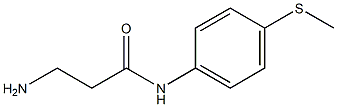 3-amino-N-[4-(methylthio)phenyl]propanamide Struktur