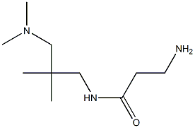 3-amino-N-{2-[(dimethylamino)methyl]-2-methylpropyl}propanamide Struktur