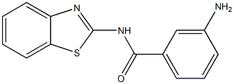 3-amino-N-1,3-benzothiazol-2-ylbenzamide Struktur