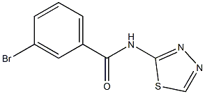 3-bromo-N-(1,3,4-thiadiazol-2-yl)benzamide Struktur