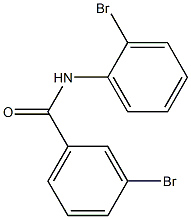 3-bromo-N-(2-bromophenyl)benzamide Struktur