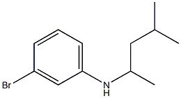 3-bromo-N-(4-methylpentan-2-yl)aniline Struktur