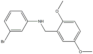 3-bromo-N-[(2,5-dimethoxyphenyl)methyl]aniline Struktur