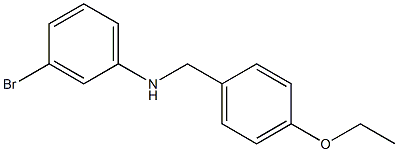 3-bromo-N-[(4-ethoxyphenyl)methyl]aniline Struktur