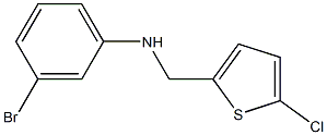 3-bromo-N-[(5-chlorothiophen-2-yl)methyl]aniline Struktur