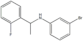 3-bromo-N-[1-(2-fluorophenyl)ethyl]aniline Struktur