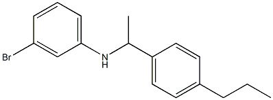 3-bromo-N-[1-(4-propylphenyl)ethyl]aniline Struktur