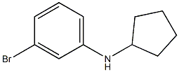 3-bromo-N-cyclopentylaniline Struktur