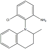 3-chloro-2-(2-methyl-1,2,3,4-tetrahydroquinolin-1-yl)aniline Struktur