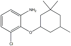 3-chloro-2-[(3,3,5-trimethylcyclohexyl)oxy]aniline Struktur