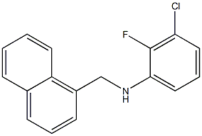 3-chloro-2-fluoro-N-(naphthalen-1-ylmethyl)aniline Struktur