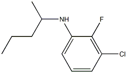 3-chloro-2-fluoro-N-(pentan-2-yl)aniline Struktur