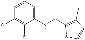 3-chloro-2-fluoro-N-[(3-methylthiophen-2-yl)methyl]aniline Struktur