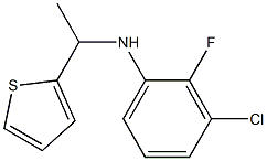 3-chloro-2-fluoro-N-[1-(thiophen-2-yl)ethyl]aniline Struktur