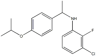 3-chloro-2-fluoro-N-{1-[4-(propan-2-yloxy)phenyl]ethyl}aniline Struktur