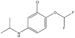 3-chloro-4-(difluoromethoxy)-N-(propan-2-yl)aniline Struktur