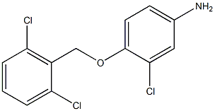 3-chloro-4-[(2,6-dichlorophenyl)methoxy]aniline Struktur