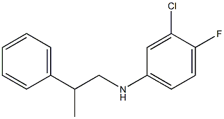 3-chloro-4-fluoro-N-(2-phenylpropyl)aniline Struktur