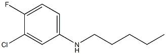 3-chloro-4-fluoro-N-pentylaniline Struktur