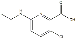 3-chloro-6-(propan-2-ylamino)pyridine-2-carboxylic acid Struktur