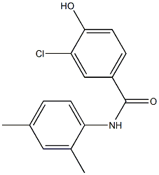 3-chloro-N-(2,4-dimethylphenyl)-4-hydroxybenzamide Struktur