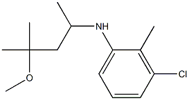 3-chloro-N-(4-methoxy-4-methylpentan-2-yl)-2-methylaniline Struktur