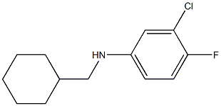 3-chloro-N-(cyclohexylmethyl)-4-fluoroaniline Struktur